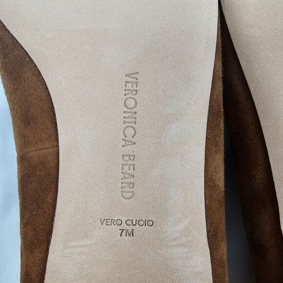 NIB Veronica Beard Cleo Tassel Snip Toe Loafers in Camel - Size 7 - Picture 6 of 10